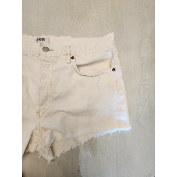 Agolde Women's White Cut Off Parker Shorts SZ 31 Denim - Picture 5 of 10
